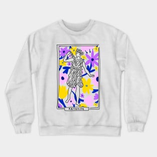 Artemisa Greek Goddess floral Crewneck Sweatshirt